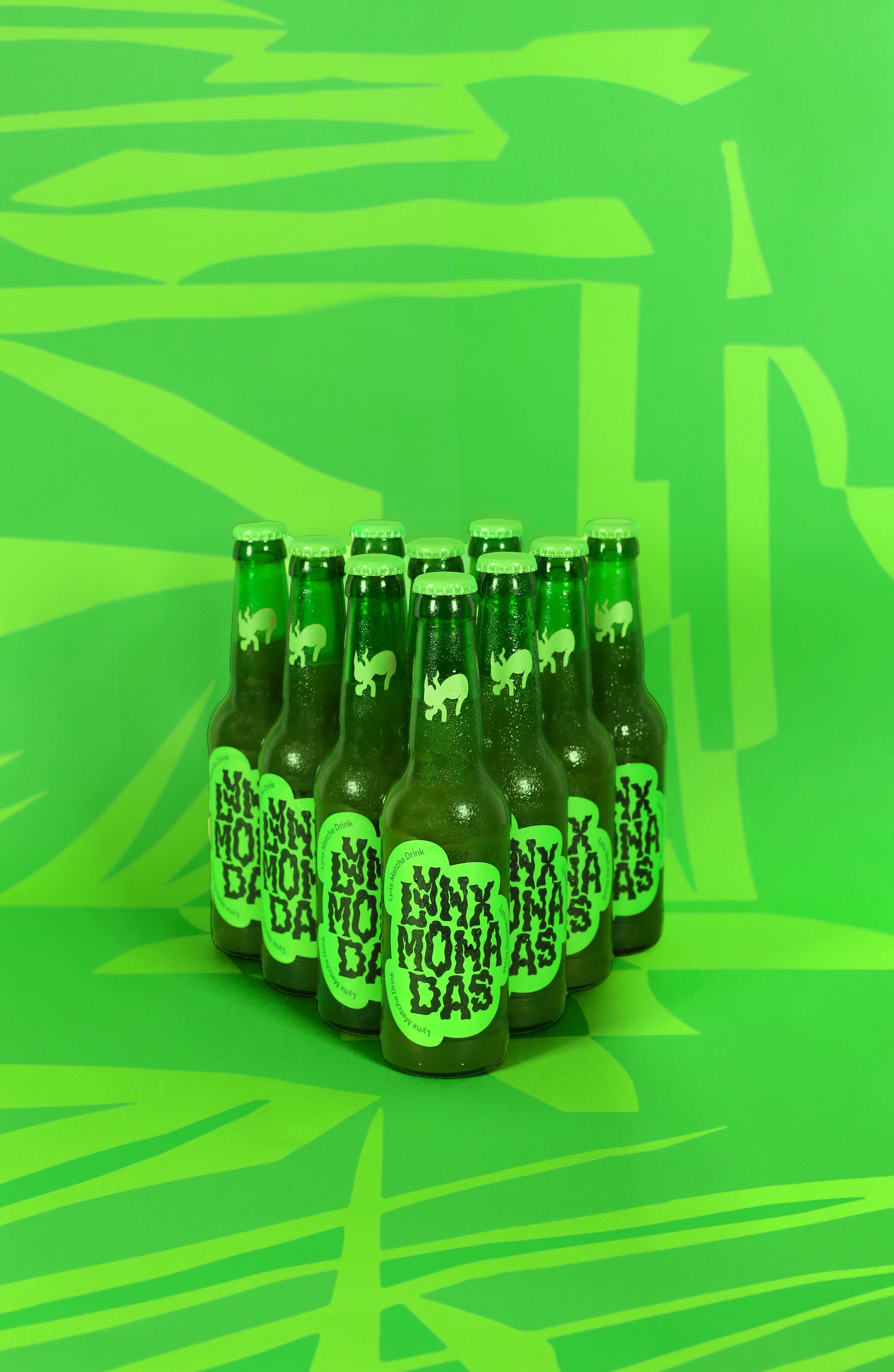 Lynxmonadas su Matcha - gaivusis gėrimas su LYNX žiedais ir matcha arbata (pakuotė)